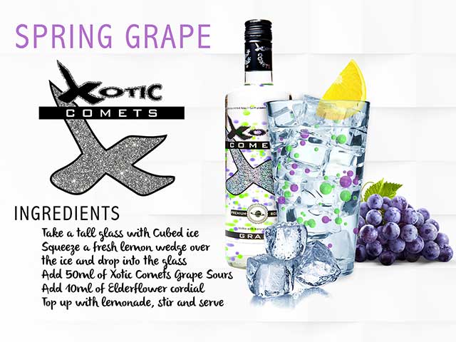 Xotic Comets Premium Vodka 'Sours' - Grape